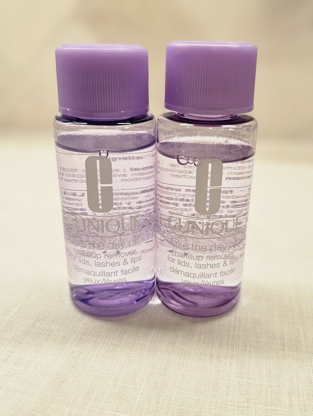 NEW Lot of 2 Clinique Take The Day Off Makeup Remover Travel Size 1.7 oz Each
